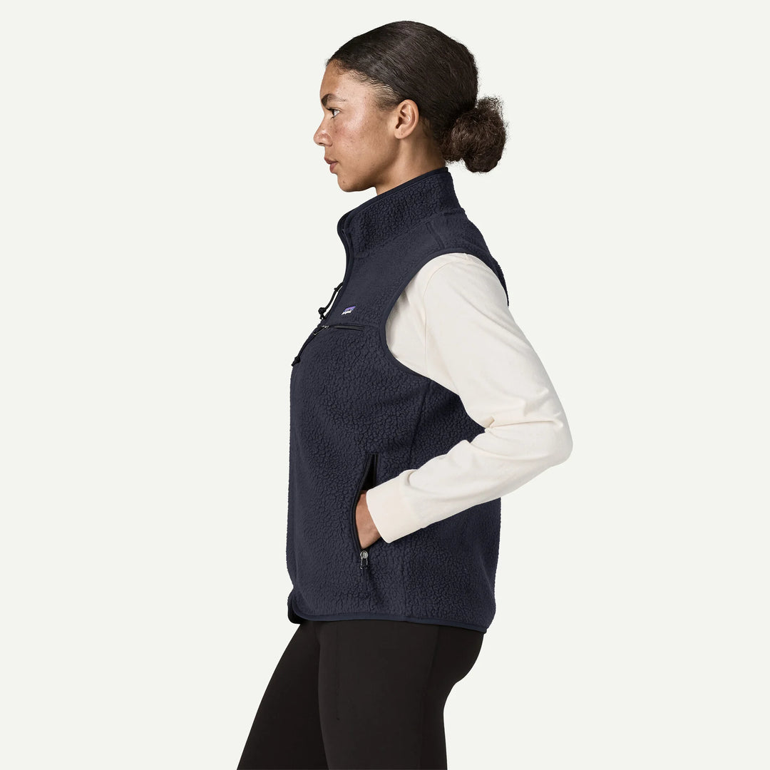 Patagonia Women's Retro Pile Fleece Vest: Sunken Blue