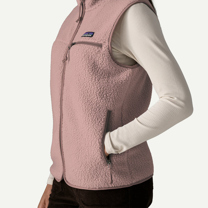 Patagonia Women's Retro Pile Fleece Vest: Stingray Mauve