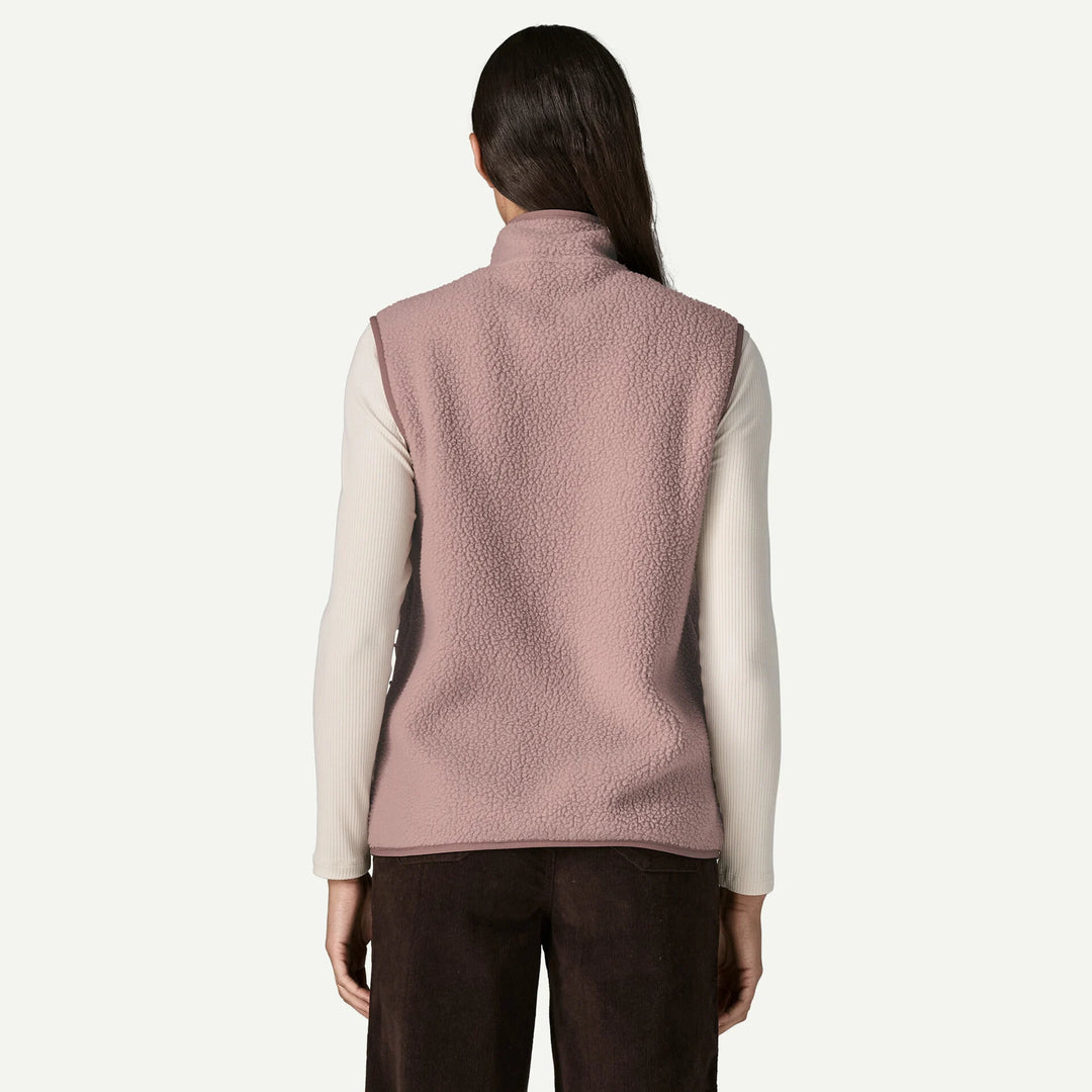 Patagonia Women's Retro Pile Fleece Vest: Stingray Mauve
