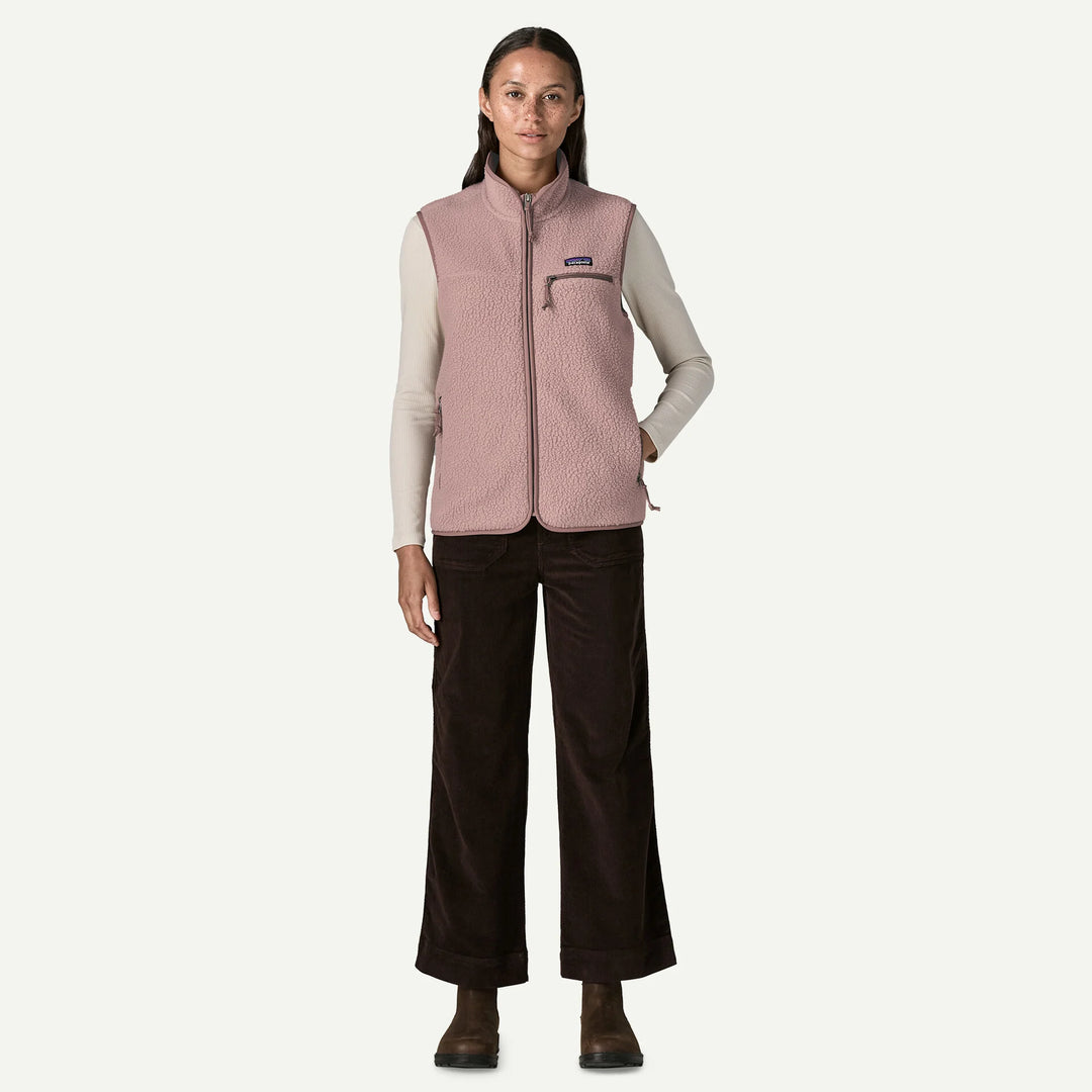 Patagonia Women's Retro Pile Fleece Vest: Stingray Mauve