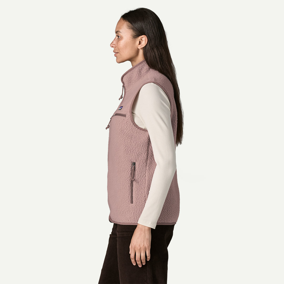 Patagonia Women's Retro Pile Fleece Vest: Stingray Mauve