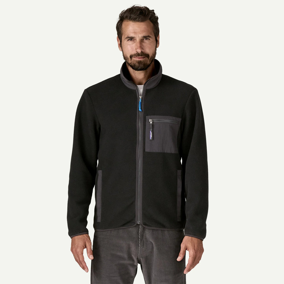 Patagonia Men's Synchilla® Fleece Jacket: Black Solid