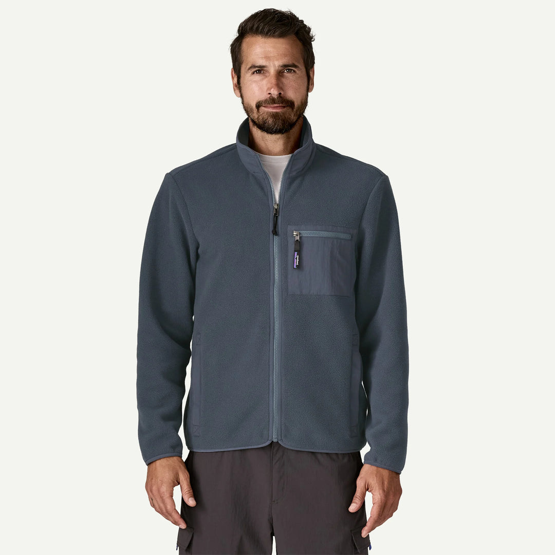 Patagonia Men's Synchilla® Fleece Jacket: Smolder Blue w/ Smolder Blue