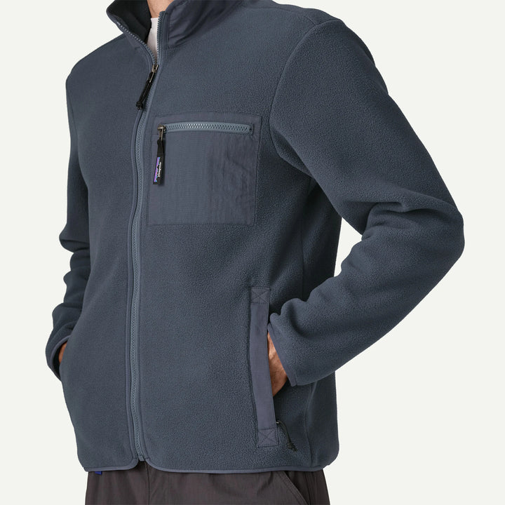 Patagonia Men's Synchilla® Fleece Jacket: Smolder Blue w/ Smolder Blue