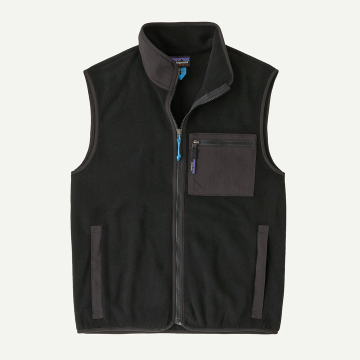 Patagonia Men's Synchilla® Fleece Vest: Black Solid