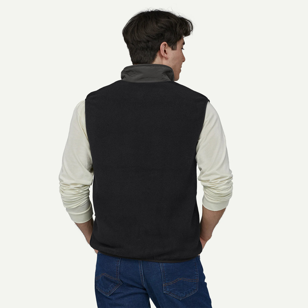 Patagonia Men's Synchilla® Fleece Vest: Black Solid
