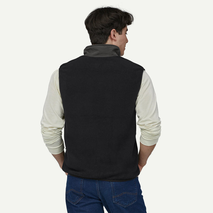Patagonia Men's Synchilla® Fleece Vest: Black Solid