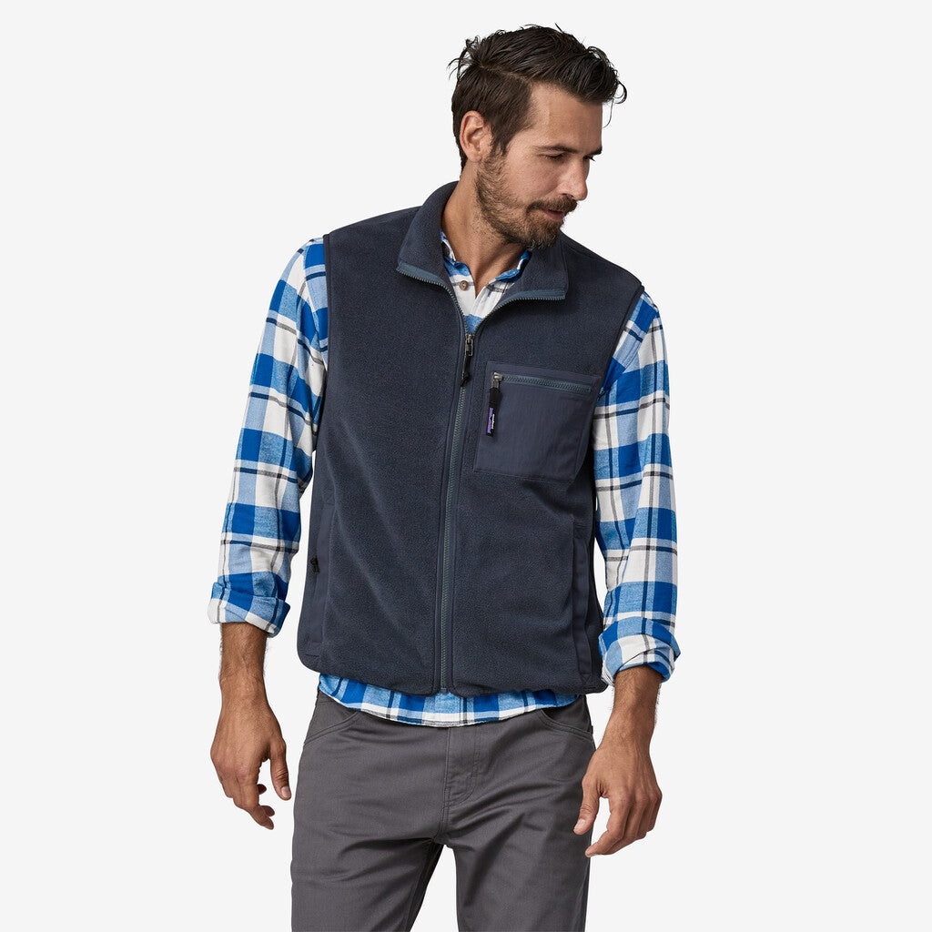 Patagonia Men's Synchilla® Fleece Vest: Smolder Blue