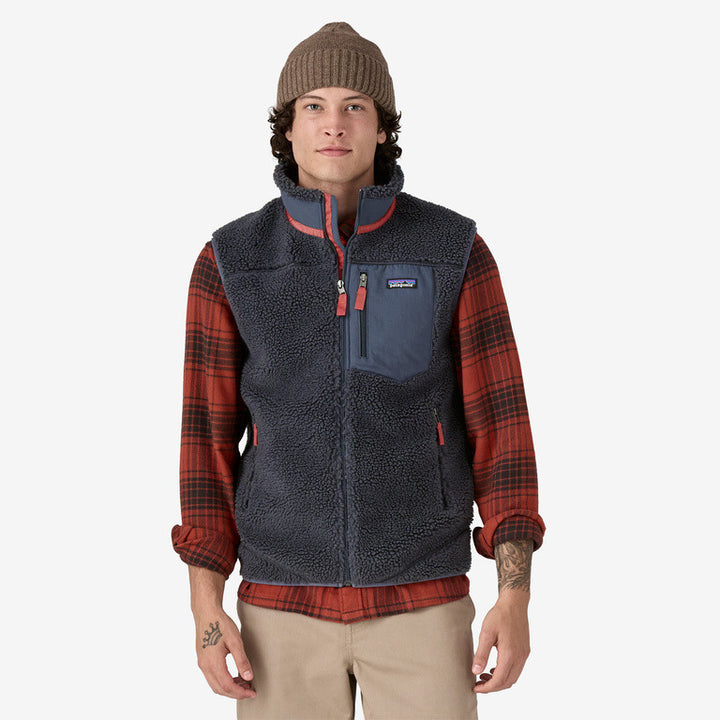 Patagonia Men's Classic Retro-X® Fleece Vest: Smolder Blue