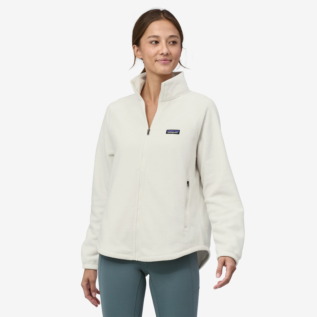 Patagonia Women's Classic Microdini Fleece Jacket: Birch White