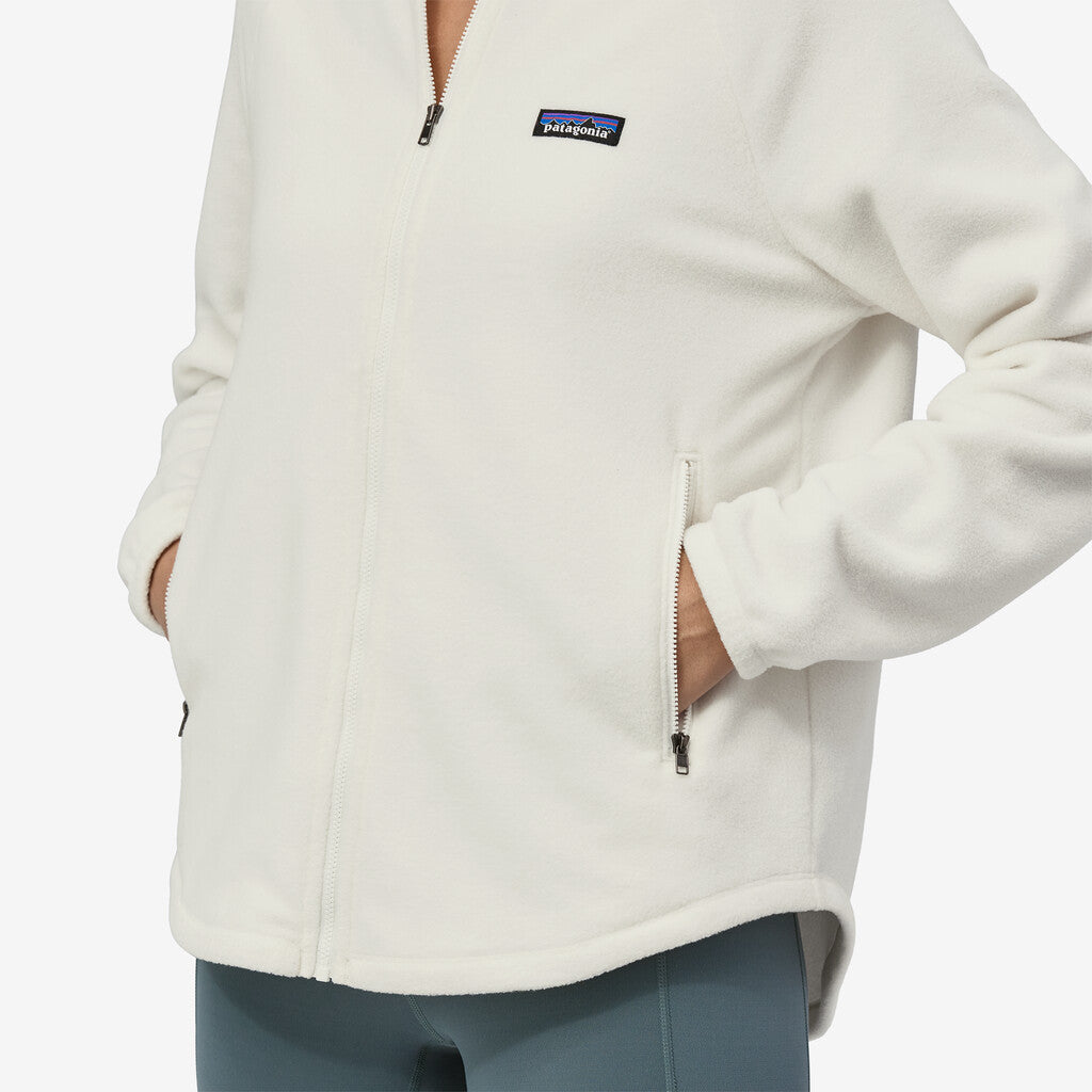 Patagonia Women's Classic Microdini Fleece Jacket: Birch White