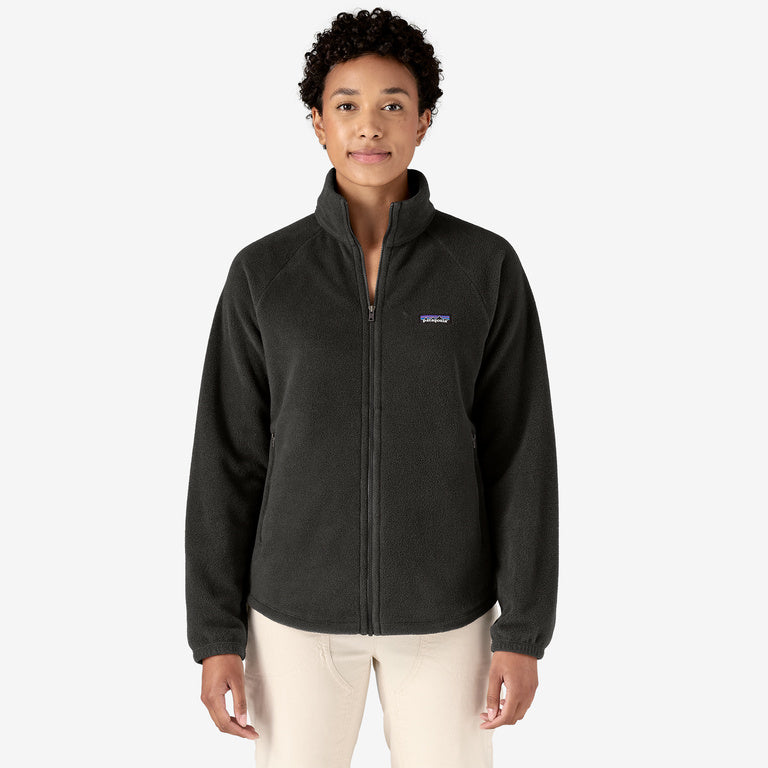 Patagonia Women's Classic Microdini Fleece Jacket: Black