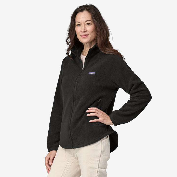 Patagonia Women's Classic Microdini Fleece Jacket: Black