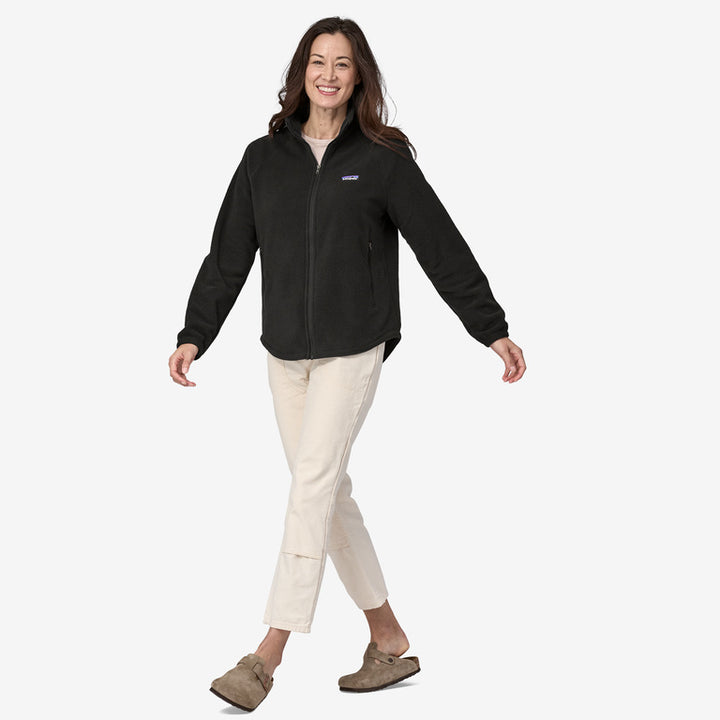 Patagonia Women's Classic Microdini Fleece Jacket: Black