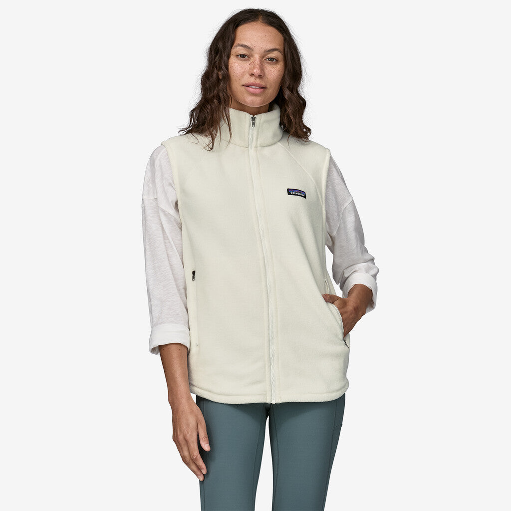 Patagonia Women's Classic Microdini Fleece Vest: Birch White