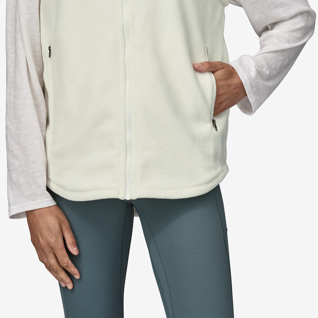 Patagonia Women's Classic Microdini Fleece Vest: Birch White