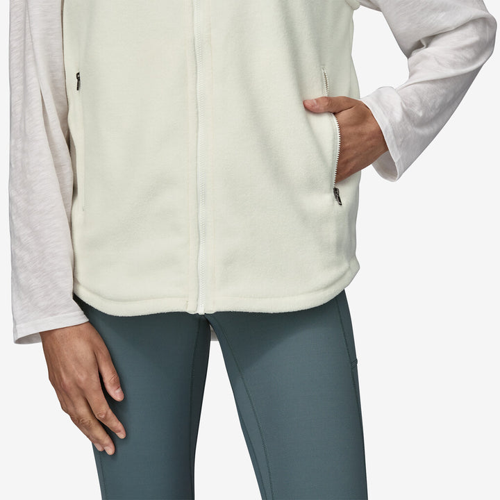 Patagonia Women's Classic Microdini Fleece Vest: Birch White