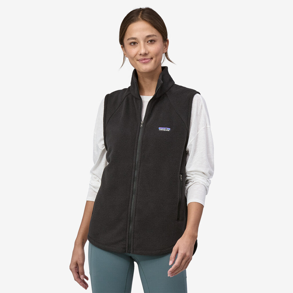 Patagonia Women's Classic Microdini Fleece Vest: Black