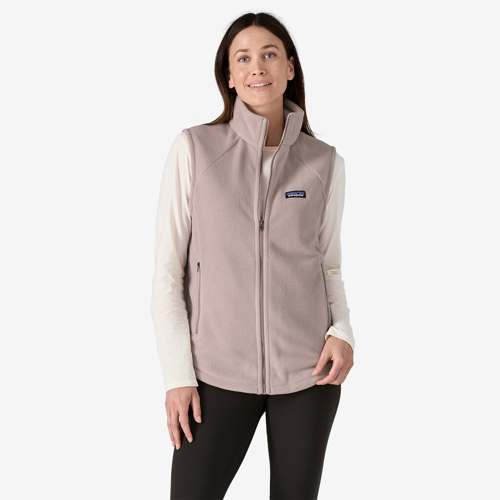 Patagonia Women's Classic Microdini Fleece Vest: Stingray Mauve