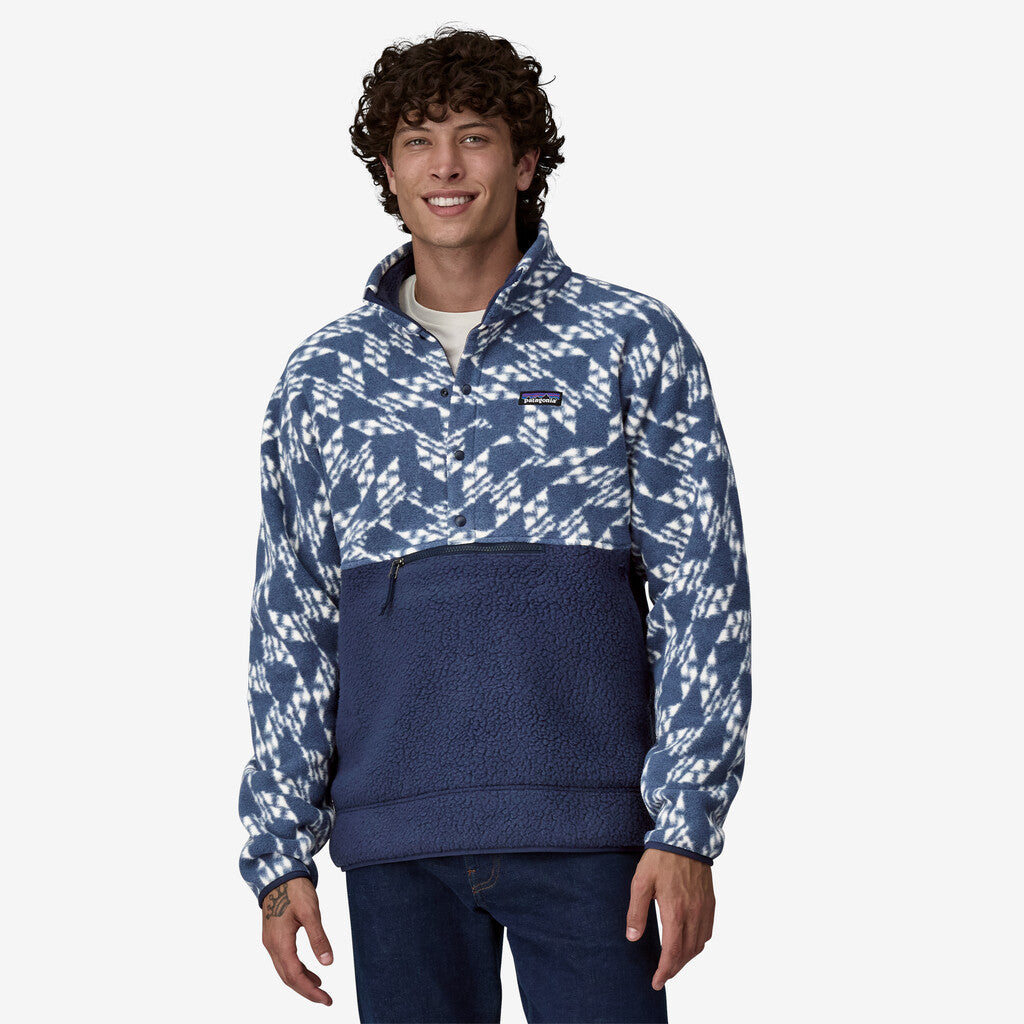 Patagonia Men's Retro Pile Half-Snap Fleece Pullover: New Navy