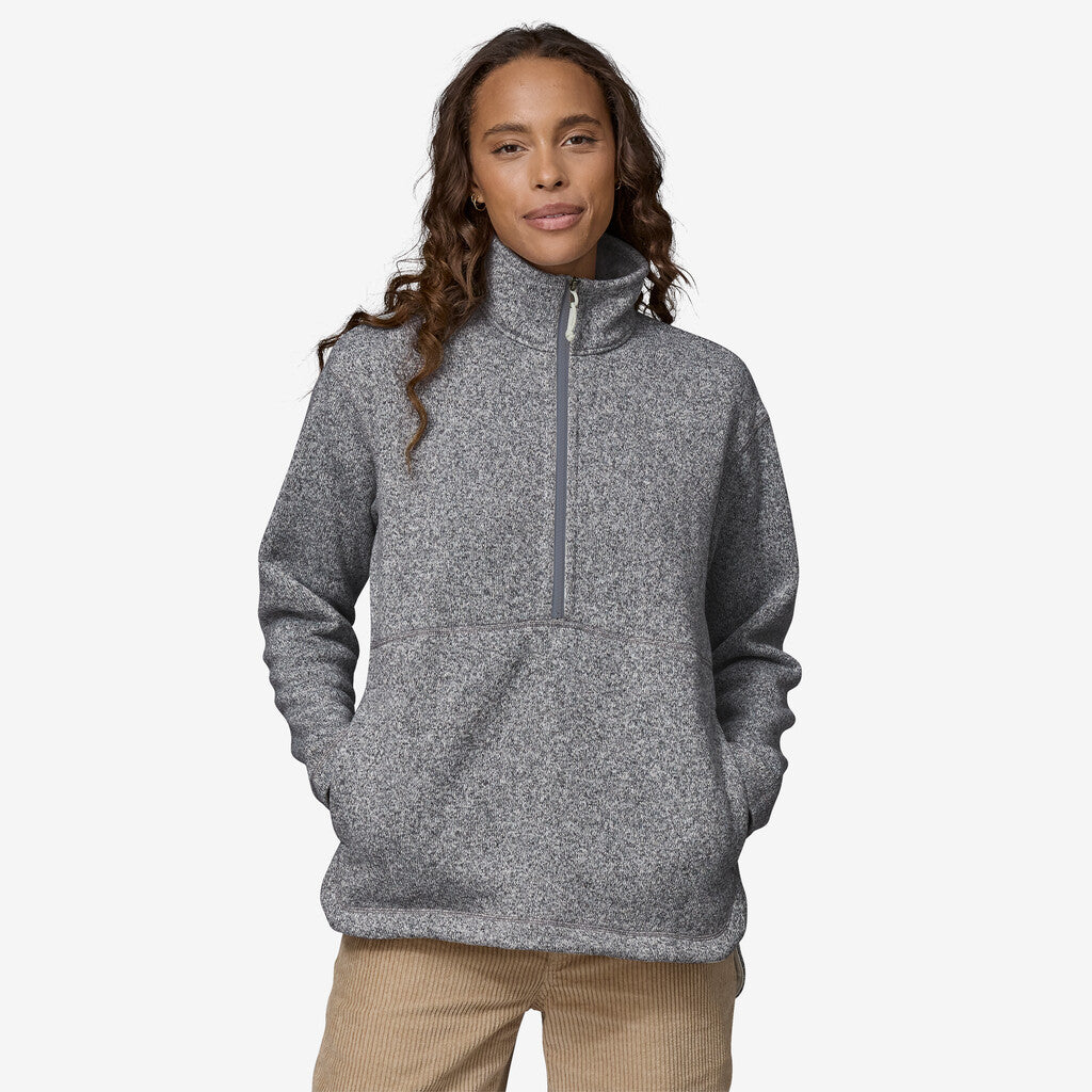 Patagonia Women's Better Sweater® Oversized Fleece Pullover: Birch White