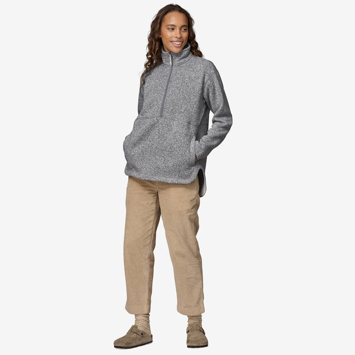 Patagonia Women's Better Sweater® Oversized Fleece Pullover: Birch White