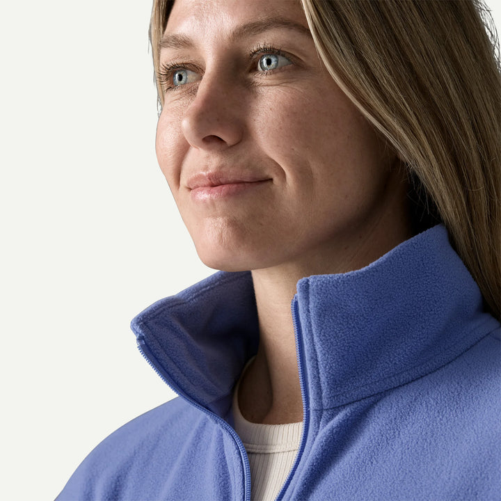Patagonia Women's Micro D® 1/2-Zip Fleece Pullover: Diver Blue