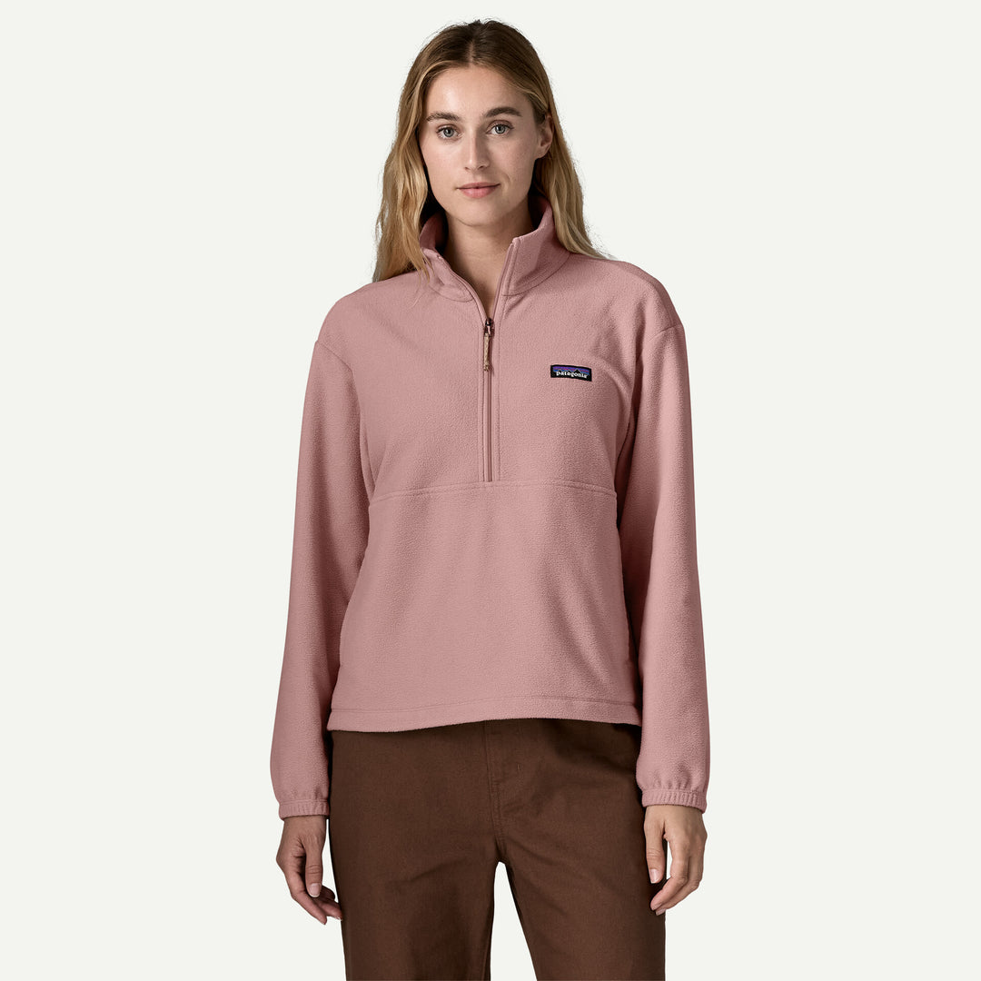 Patagonia Women's Micro D® 1/2-Zip Fleece Pullover: Fuzzy Mauve