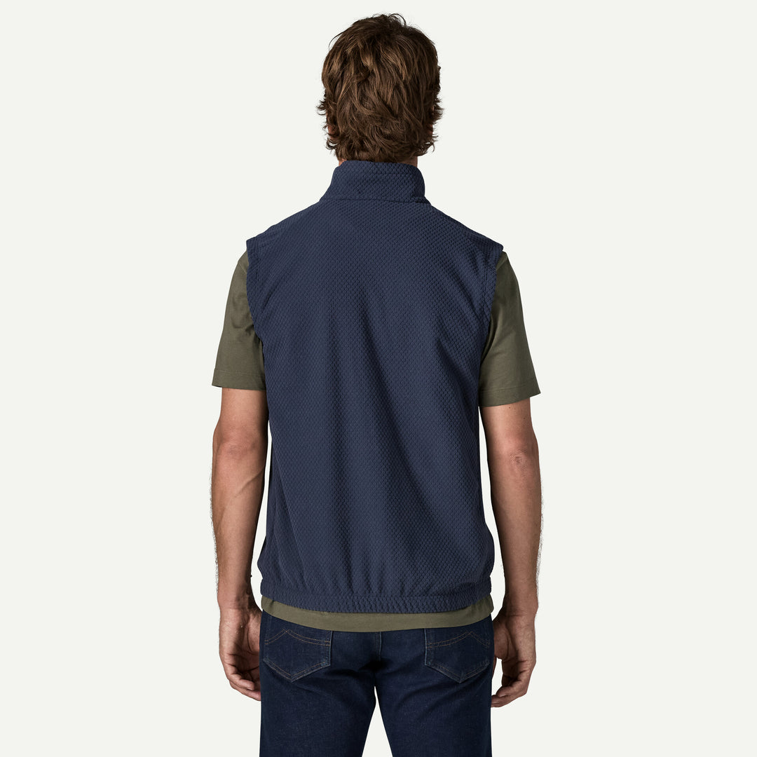 Patagonia Men's Textured Fleece Vest: New Navy