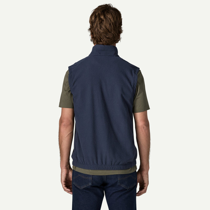 Patagonia Men's Textured Fleece Vest: New Navy
