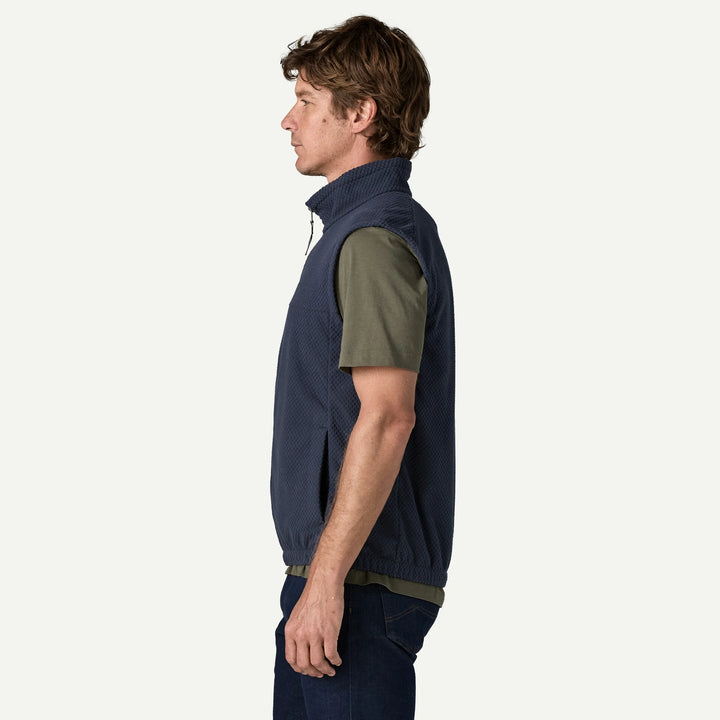 Patagonia Men's Textured Fleece Vest: New Navy