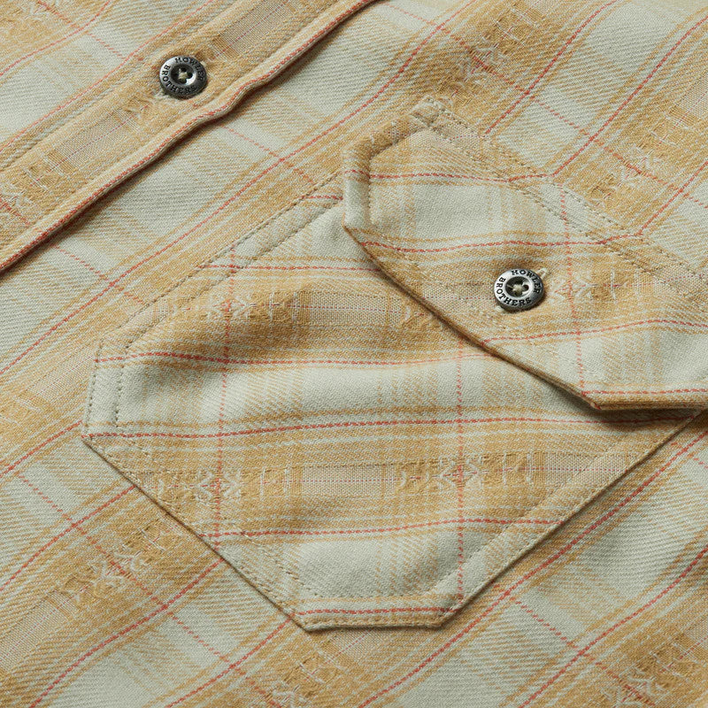 Howler Brothers Harker's Flannel: Barrett Plaid : Faded Sun