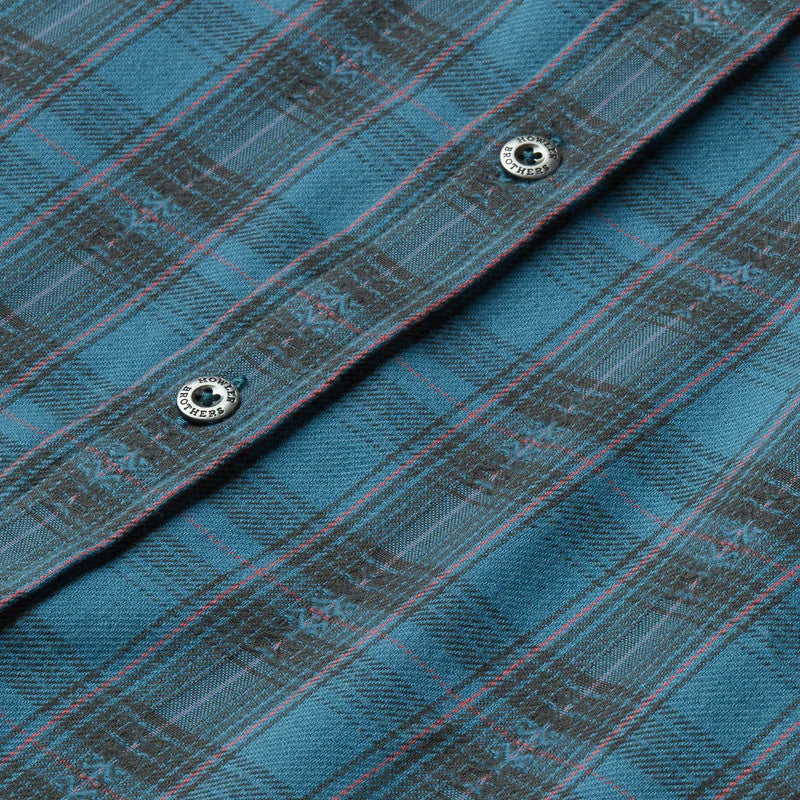 Howler Brothers Harker's Flannel: Barrett Plaid : Bluenote