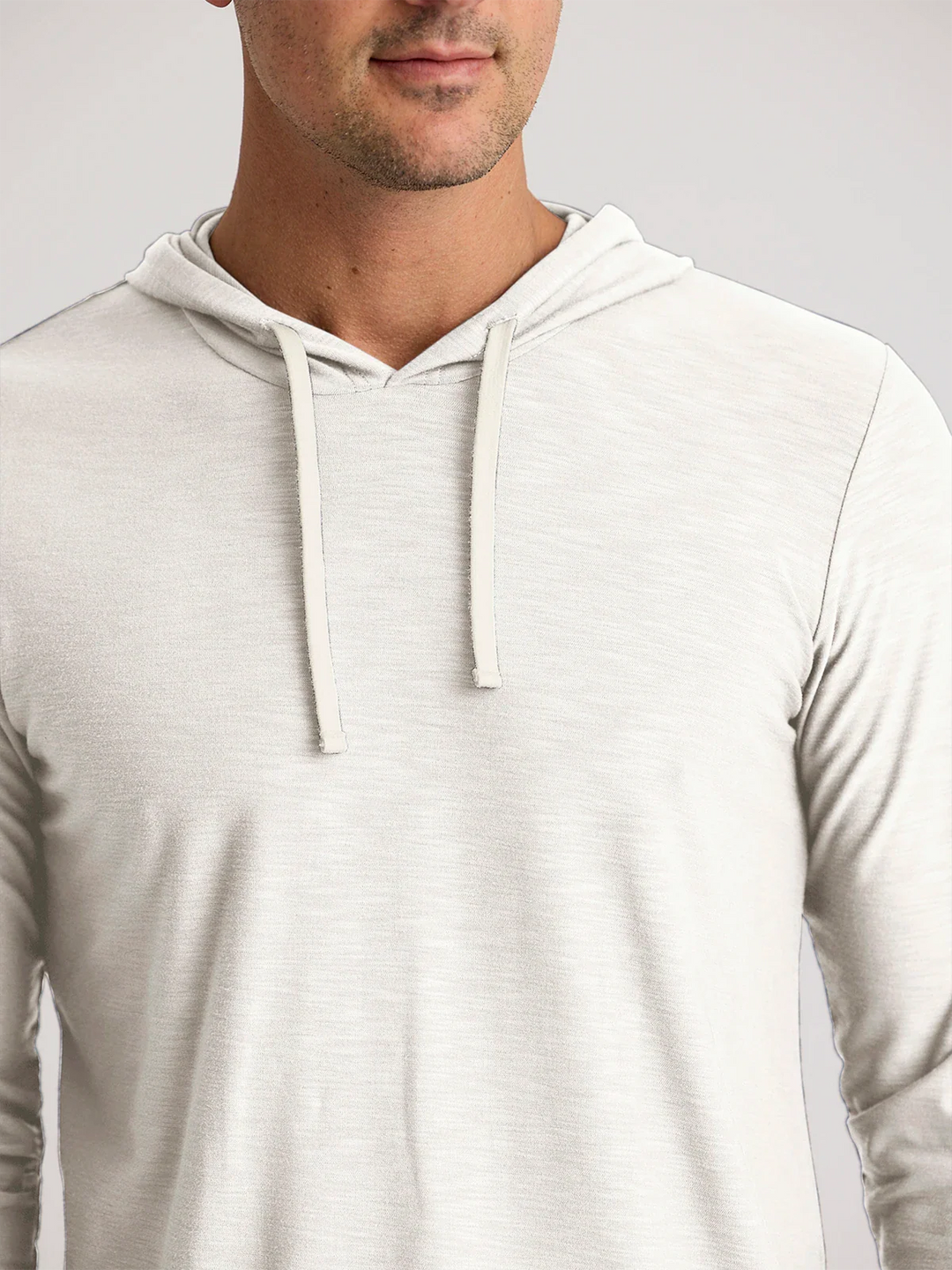 Free Fly Men's Bamboo Slub Hoodie II: Sea Salt