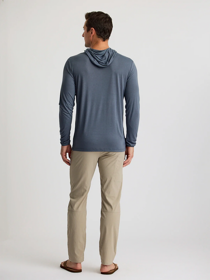 Free Fly Men's Bamboo Lightweight Hoodie: Storm Cloud
