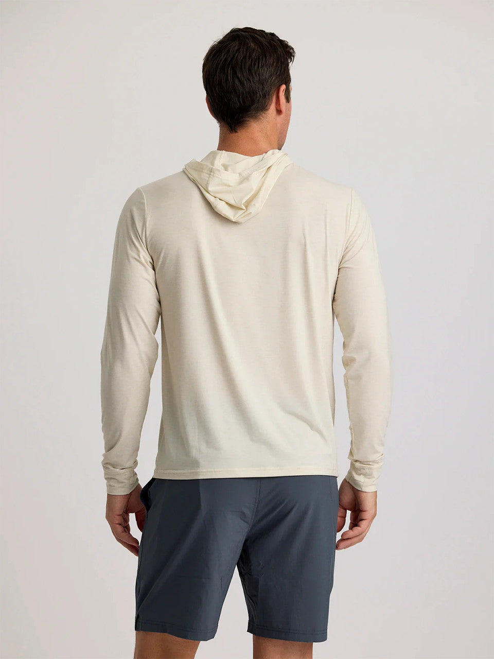 Free Fly Men's Elevate Lightweight Hoodie: Heather Birch