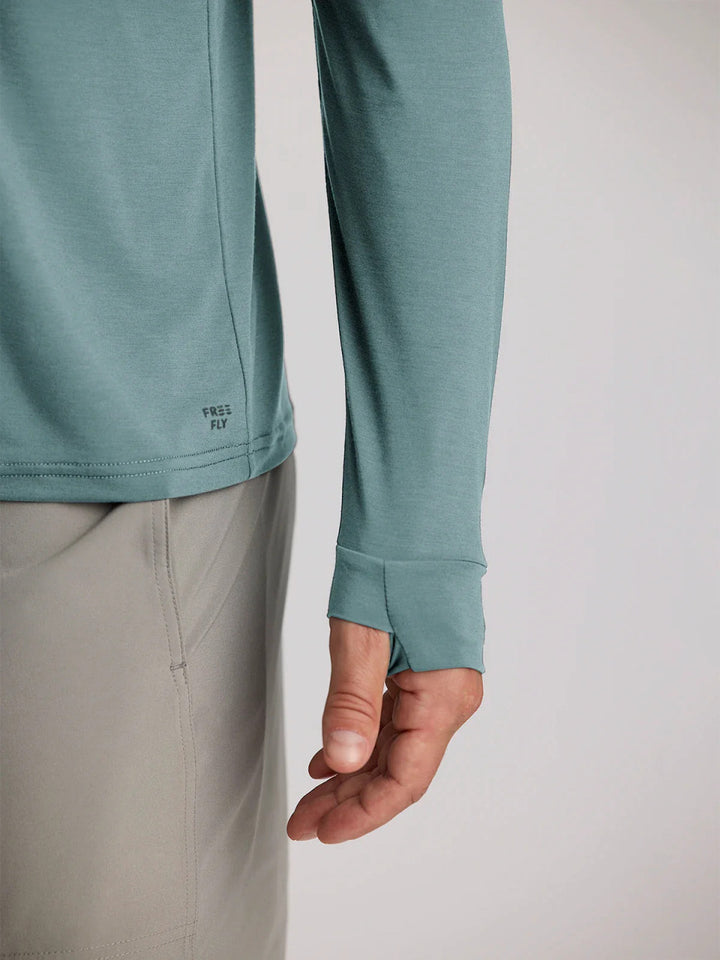 Free Fly Men's Elevate Lightweight Long Sleeve: Stormy Sea