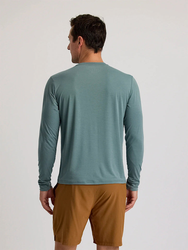 Free Fly Men's Elevate Lightweight Long Sleeve: Stormy Sea