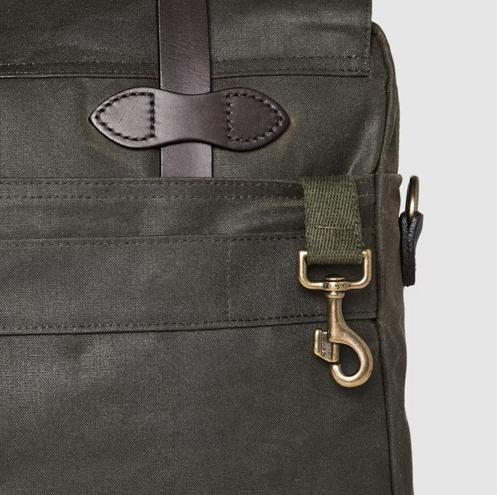 Filson 24 Hour Tin Cloth Briefcase: Otter Green