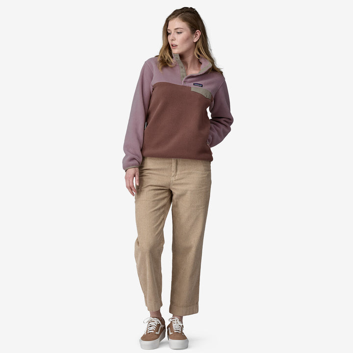 Patagonia Women's Lightweight Synchilla® Snap-T® Fleece Pullover: Dulse Mauve