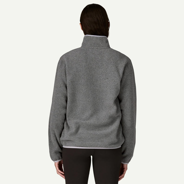 Patagonia Women's Lightweight Synchilla® Snap-T® Fleece Pullover: Nickel w/ Permafrost Purple