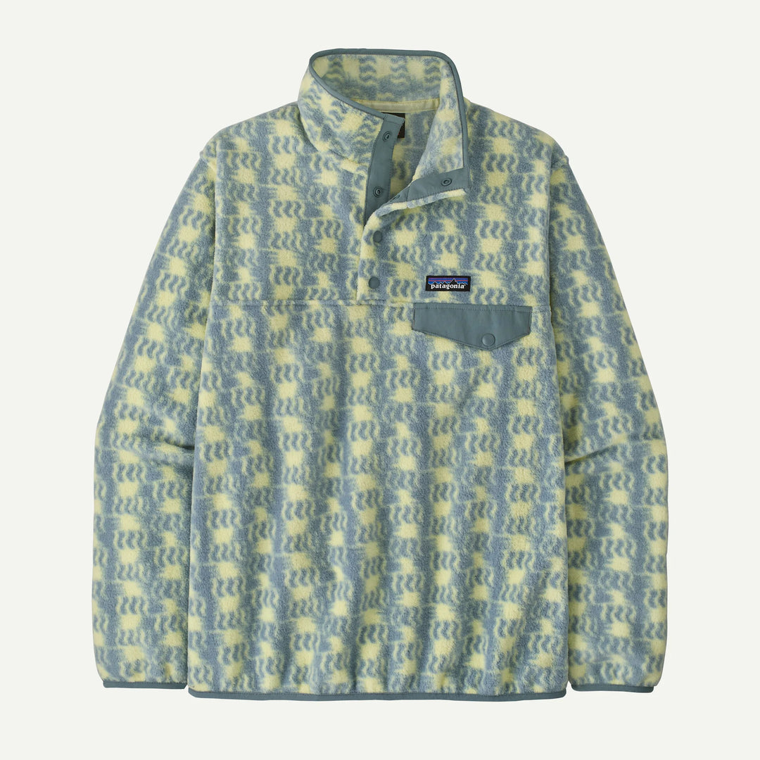 Patagonia Women's Lightweight Synchilla® Snap-T® Fleece Pullover: Sun Quilt - Blue Sage