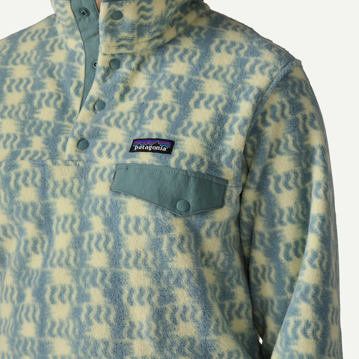 Patagonia Women's Lightweight Synchilla® Snap-T® Fleece Pullover: Sun Quilt - Blue Sage
