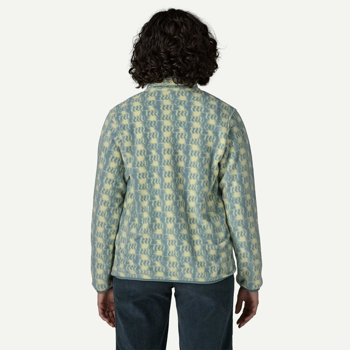 Patagonia Women's Lightweight Synchilla® Snap-T® Fleece Pullover: Sun Quilt - Blue Sage