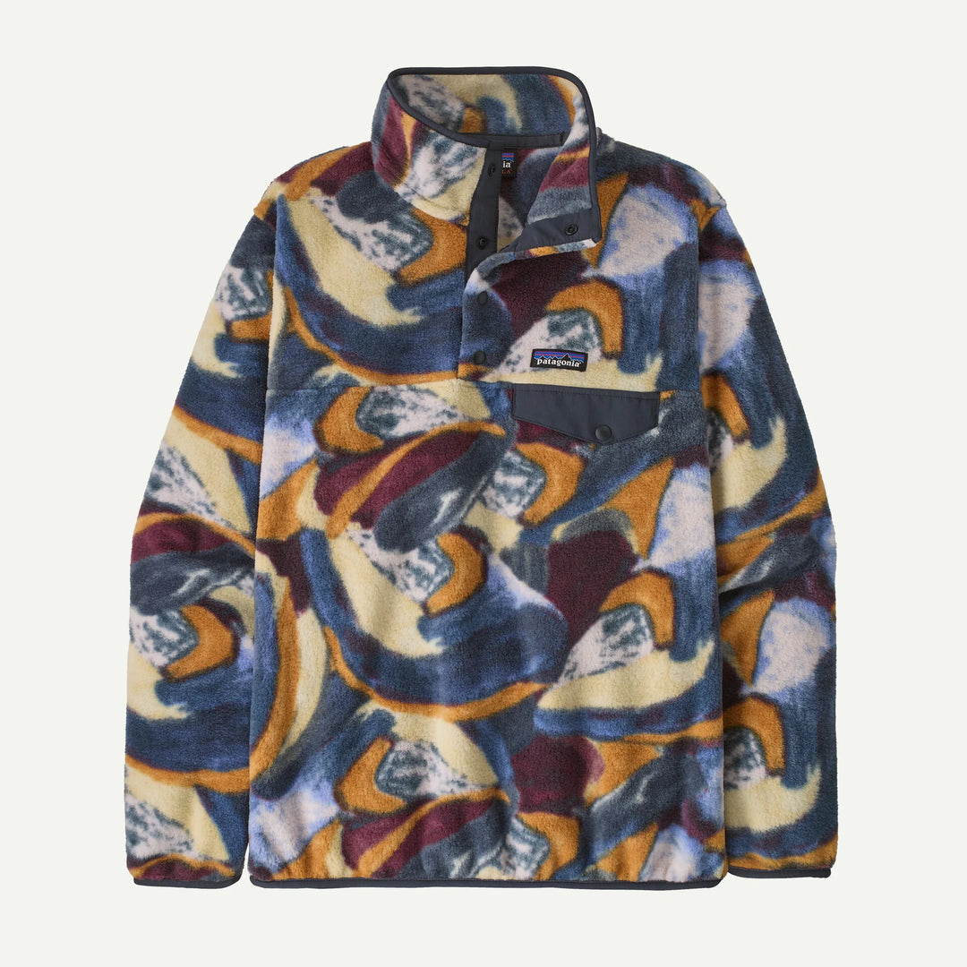 Patagonia Women's Lightweight Synchilla® Snap-T® Fleece Pullover: Smudge - Smolder Blue