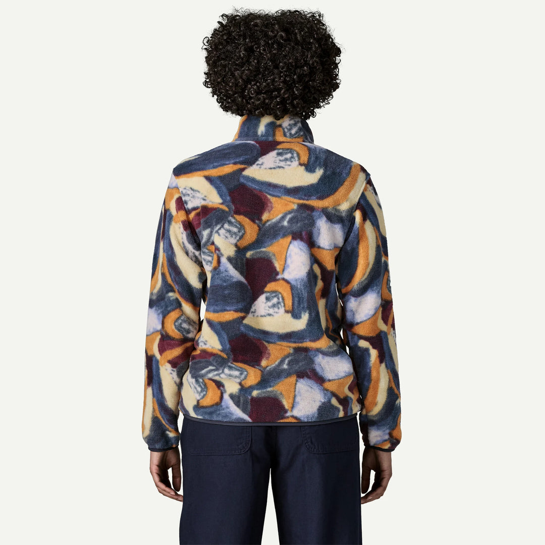 Patagonia Women's Lightweight Synchilla® Snap-T® Fleece Pullover: Smudge - Smolder Blue