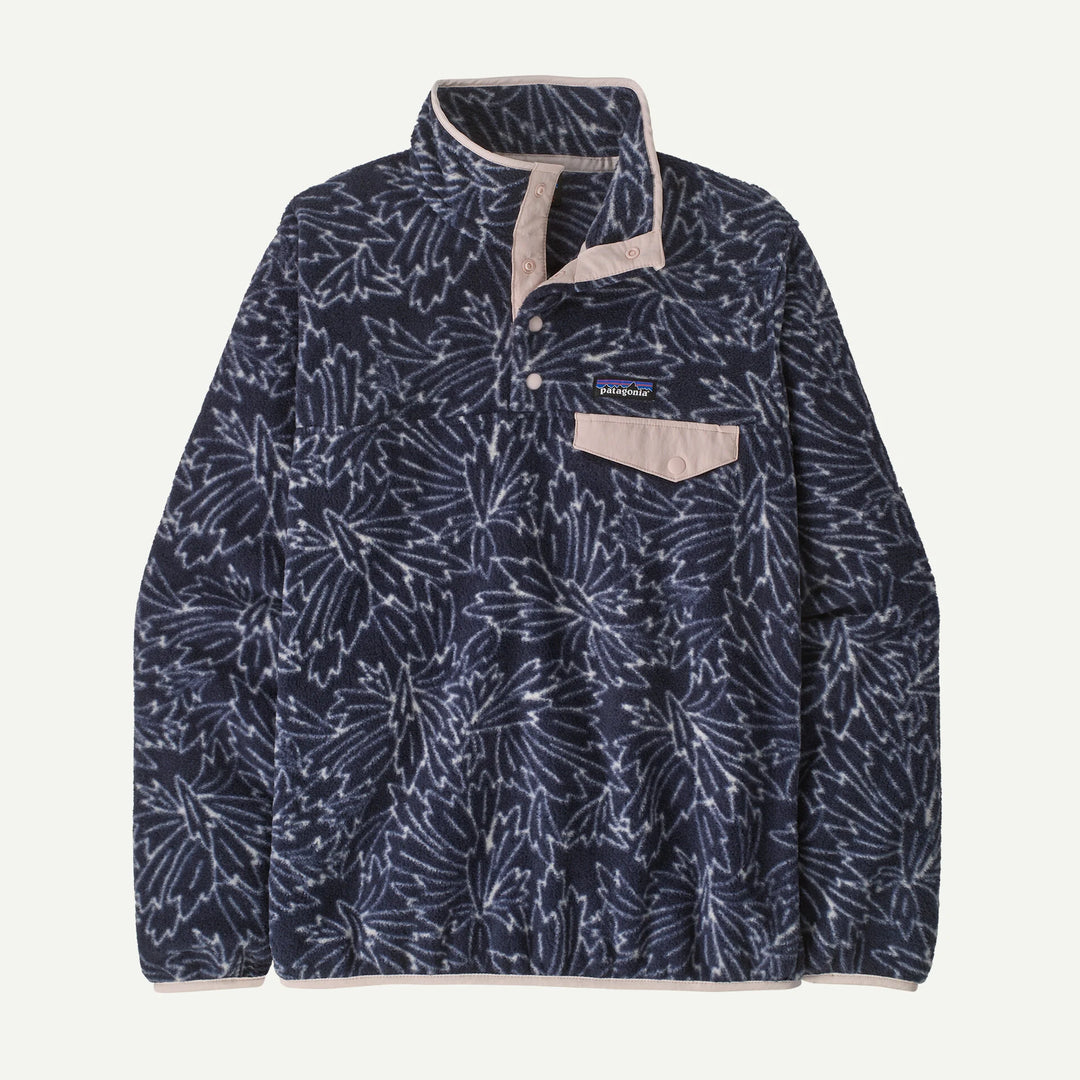 Patagonia Women's Lightweight Synchilla® Snap-T® Fleece Pullover: Saxifrage - Sunken Blue