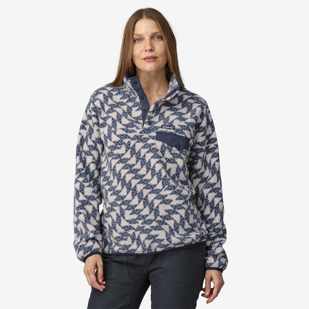 Patagonia Women's Lightweight Synchilla® Snap-T® Fleece Pullover:  Synched Flight Small - Natural