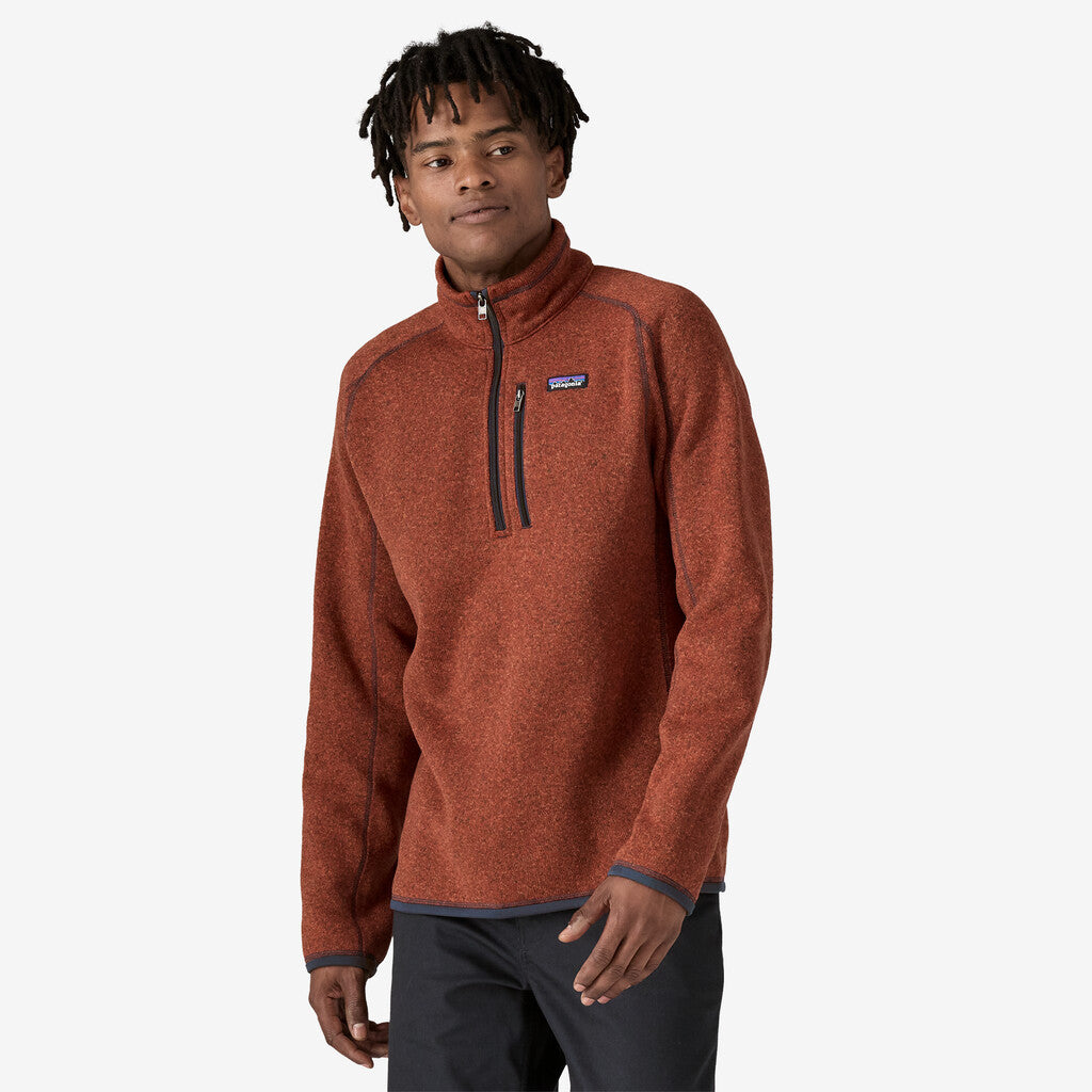 Patagonia Men's Better Sweater® 1/4-Zip Fleece: Burnished Red