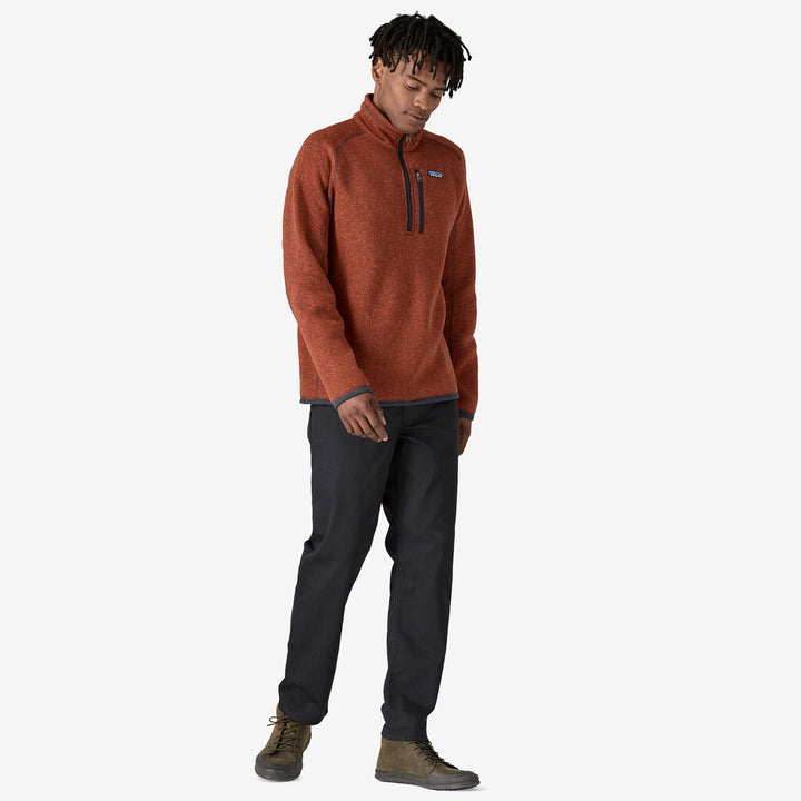 Patagonia Men's Better Sweater® 1/4-Zip Fleece: Burnished Red